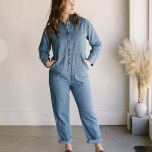 The Simple Folk denim Boilersuit
